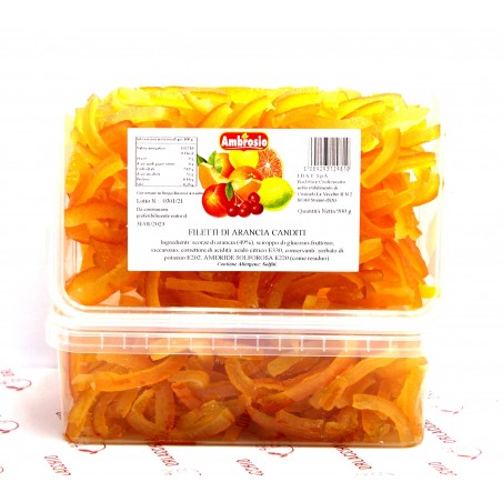 FILETTI DI ARANCIA CANDITI 900 gr AMBROSIO