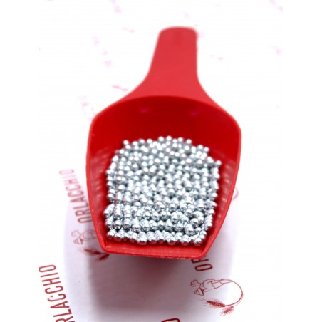 PERLE DI ZUCCHERO ARGENTO PICCOLE 100 gr