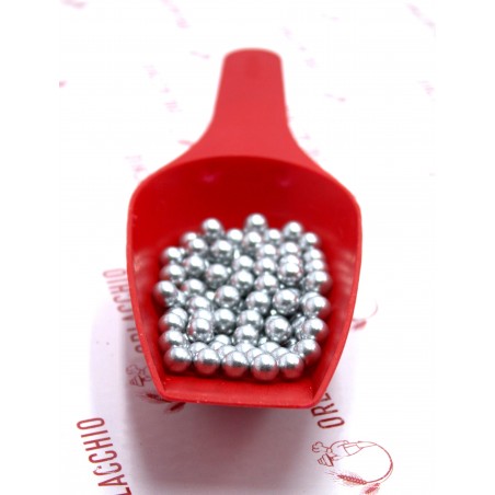 PERLE DI ZUCCHERO ARGENTO GRANDI 100 gr
