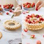 GRIGLIA RAFFREDDA TORTA ROTONDA DECORA GRIGLIA RAFFREDDA TORTA ROTONDA DECORA