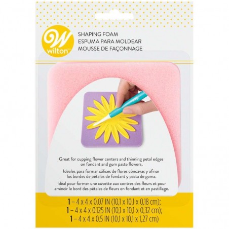 3 SPUGNETTE MODELLA FIORI WILTON