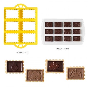 CiocCOOKIES Pasqua Decora – Kit tagliapasta e stampo  Professionale