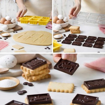 CiocCOOKIES Pasqua Decora – Kit tagliapasta e stampo  Professionale
