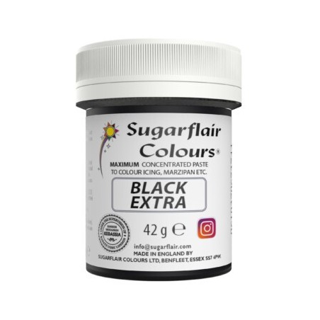 COLORANTE IN GEL BLACK EXTRA SUGARFLAIR 42gr