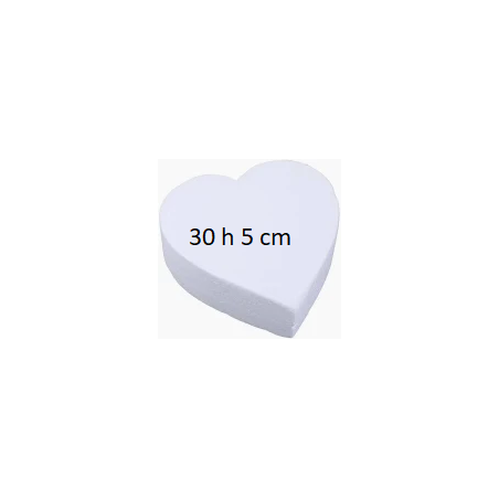 POLISTIROLO CUORE 30 H 5 cm