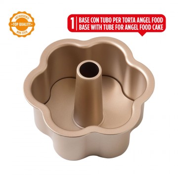 Stampo in metallo antiaderente doppia base ø 22 cm – Perfetto per dolci