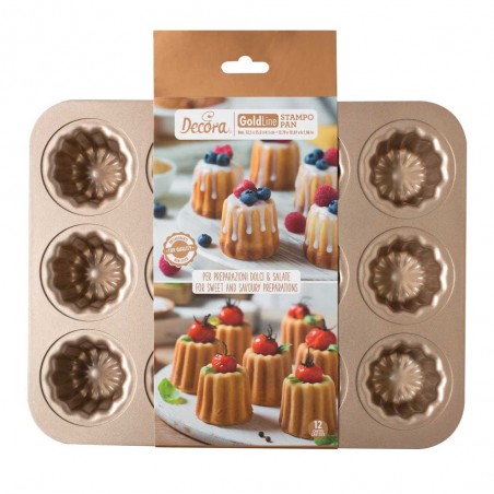 STAMPO TORTINE CANNELE' ROSE GOLD LINE DECORA