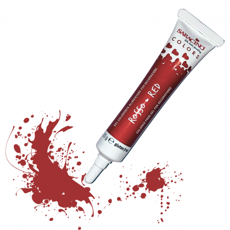 Colorante alimentare in gel rosso 20g senza glutine – Alta resa