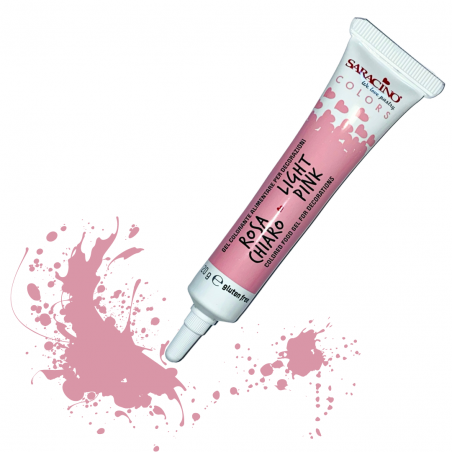Colorante alimentare gel rosa chiaro 20g – Gluten Free