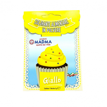 COLORANTE IN POLVERE GIALLO 5 gr MADMA