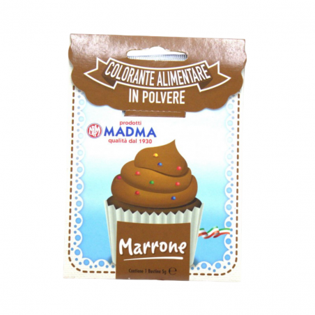 COLORANTE IN POLVERE MARRONE 5 gr MADMA