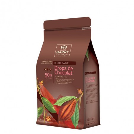 DROPS DE CHOCOLAT 50% 5KG BARRY