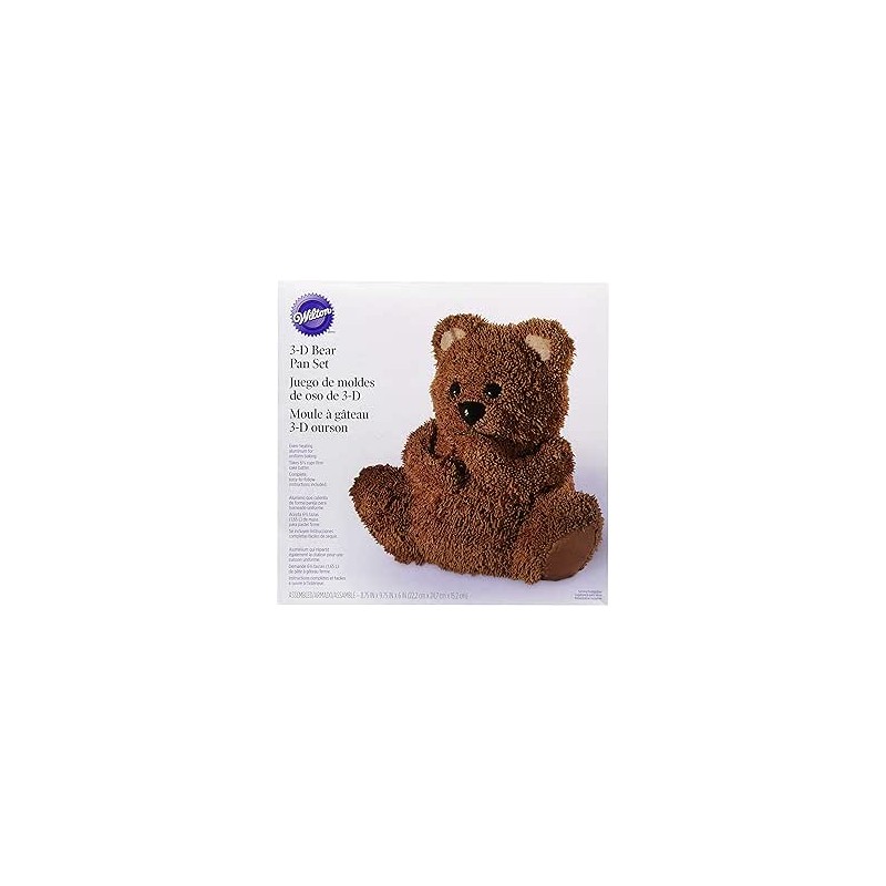 3 D BEAR PAN SET WILTON 3 D BEAR PAN SET WILTON