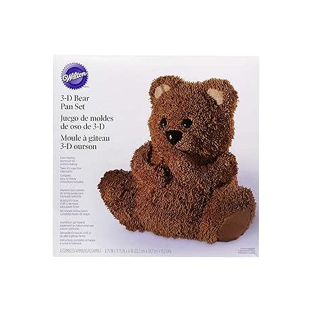 3 D BEAR PAN SET WILTON