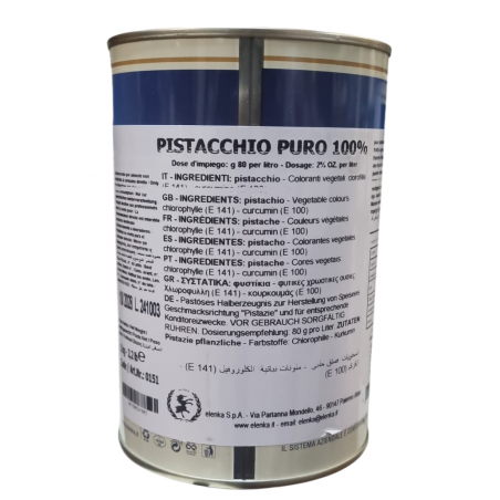 PASTA DI PISTACCHIO PURO 100% ELENKA 1 KG