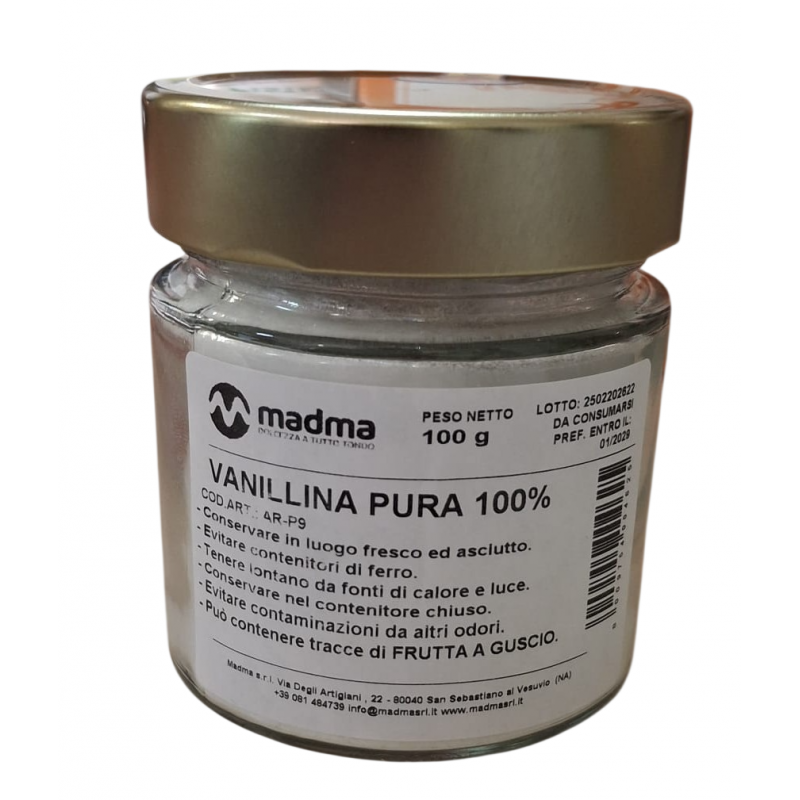 VANILLINA PURA 100% 100 gr MADMA VANILLINA PURA 100% 100 gr MADMA