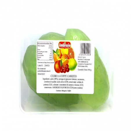 CEDRO CANDITO A COPPE 900 gr AMBROSIO