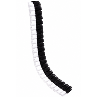 NASTRO GIROTORTA BIANCONERO FLOREAL
