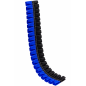 NASTRO GIROTORTA NERO AZZURRO FLOREAL