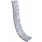 NASTRO GIROTORTA ARGENTO FLOREAL