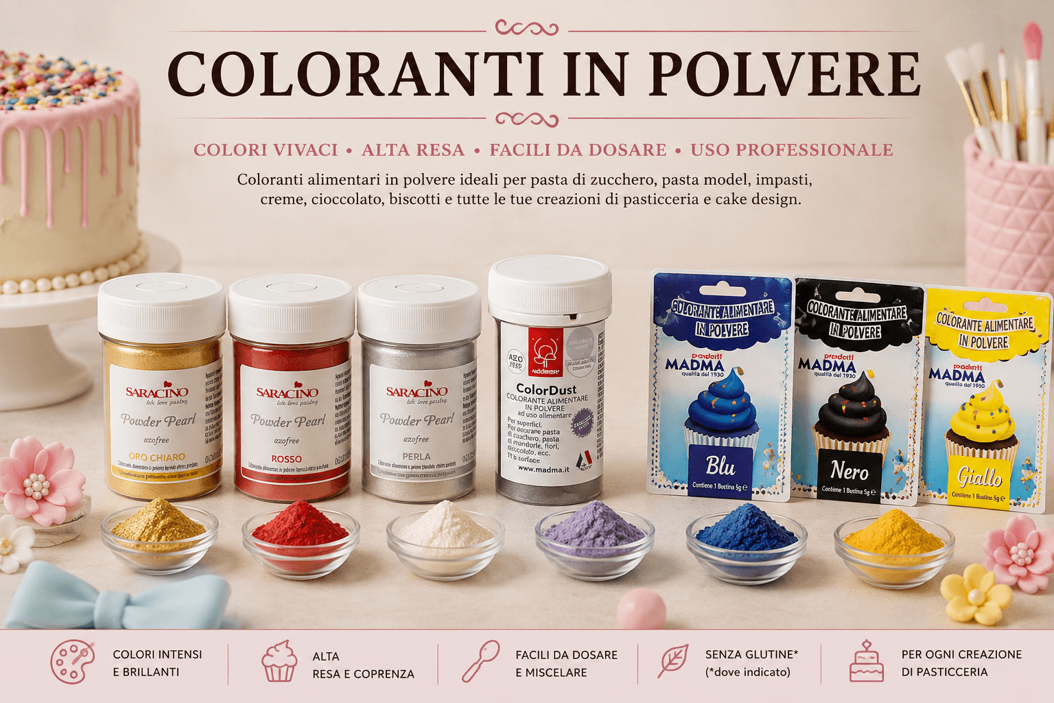 Coloranti in polvere