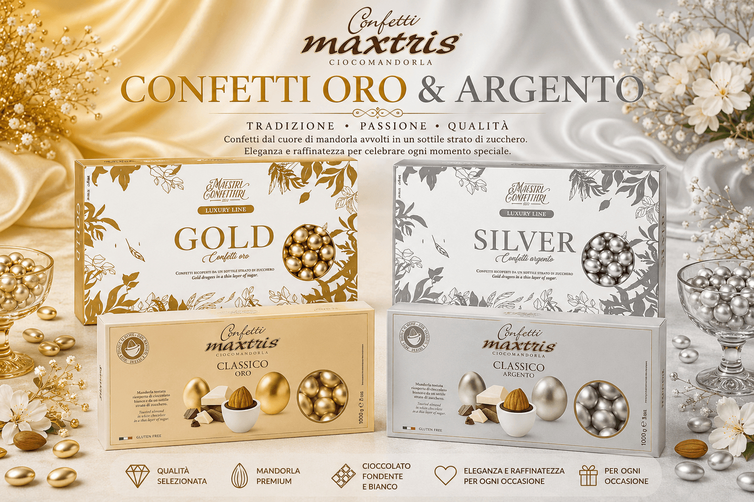 Confetti oro e argento