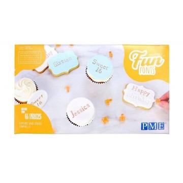 FUN FONTS 66 2 COLLECTION COOKIES CUPCAKES PME